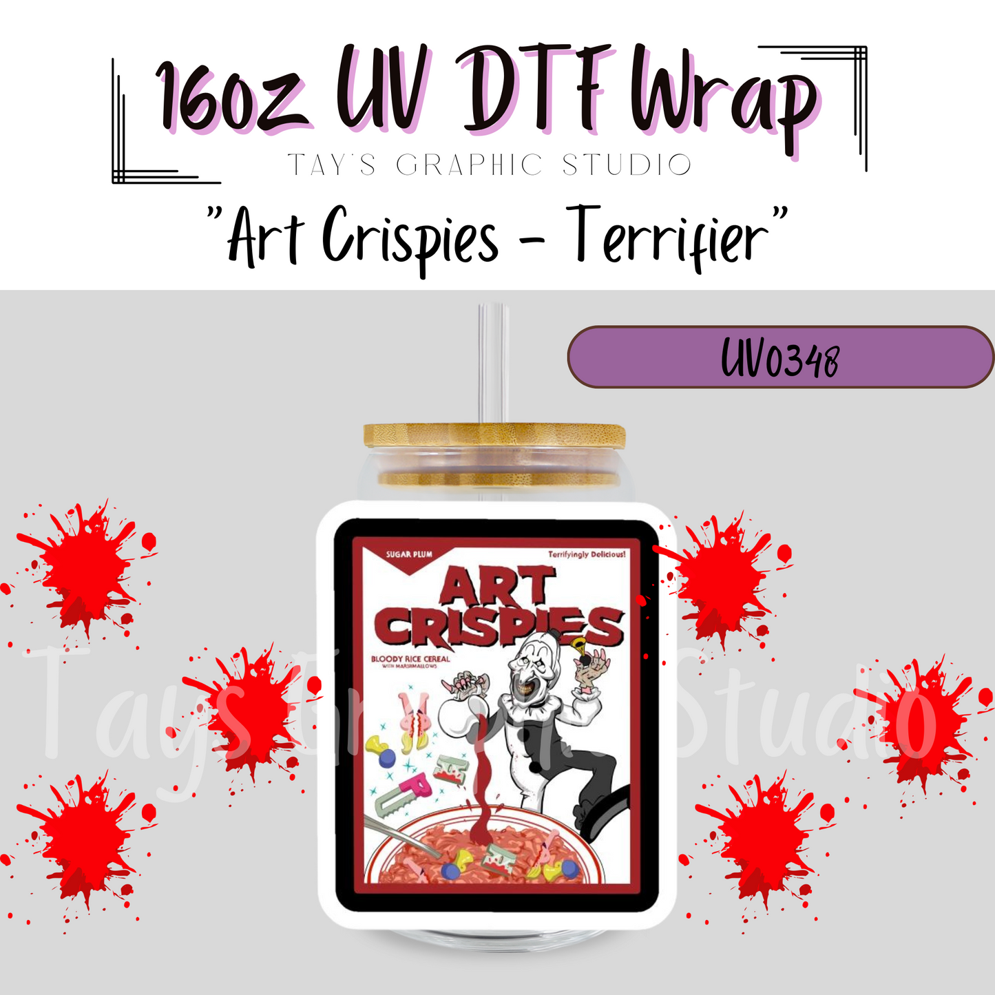 Art Crispies Terrifier UV DTF Wrap - MTO0348