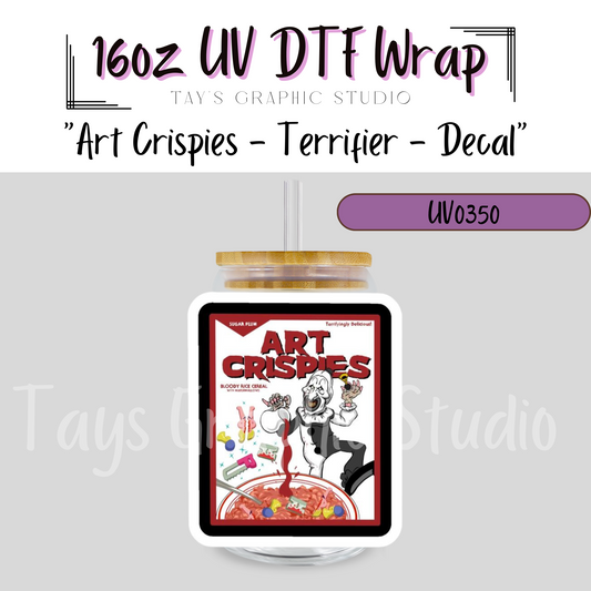 Art Crispies Terrifier UV DTF Decal - MTO0350