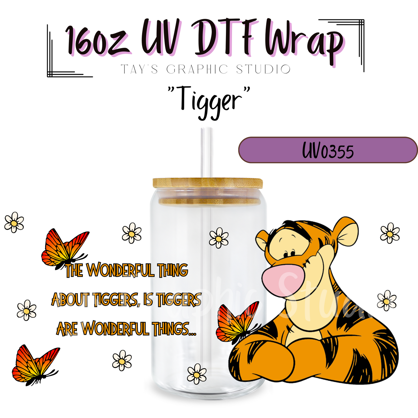 Exclusive - Tigger UV DTF Wrap - MTO0355