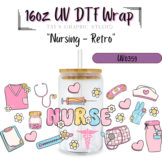 Exclusive - Nursing Retro UV DTF Wrap - MTO0359