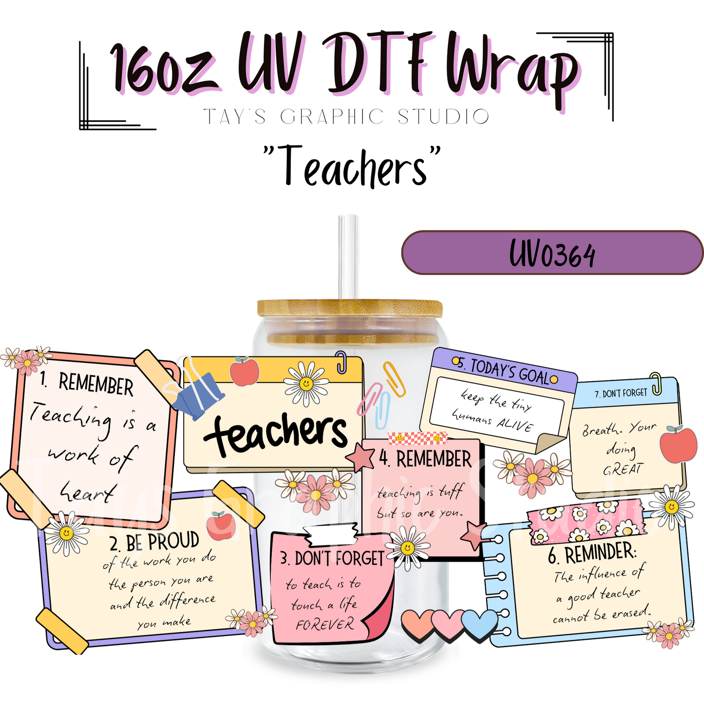 Exclusive - Teachers UV DTF Wrap - MTO0364