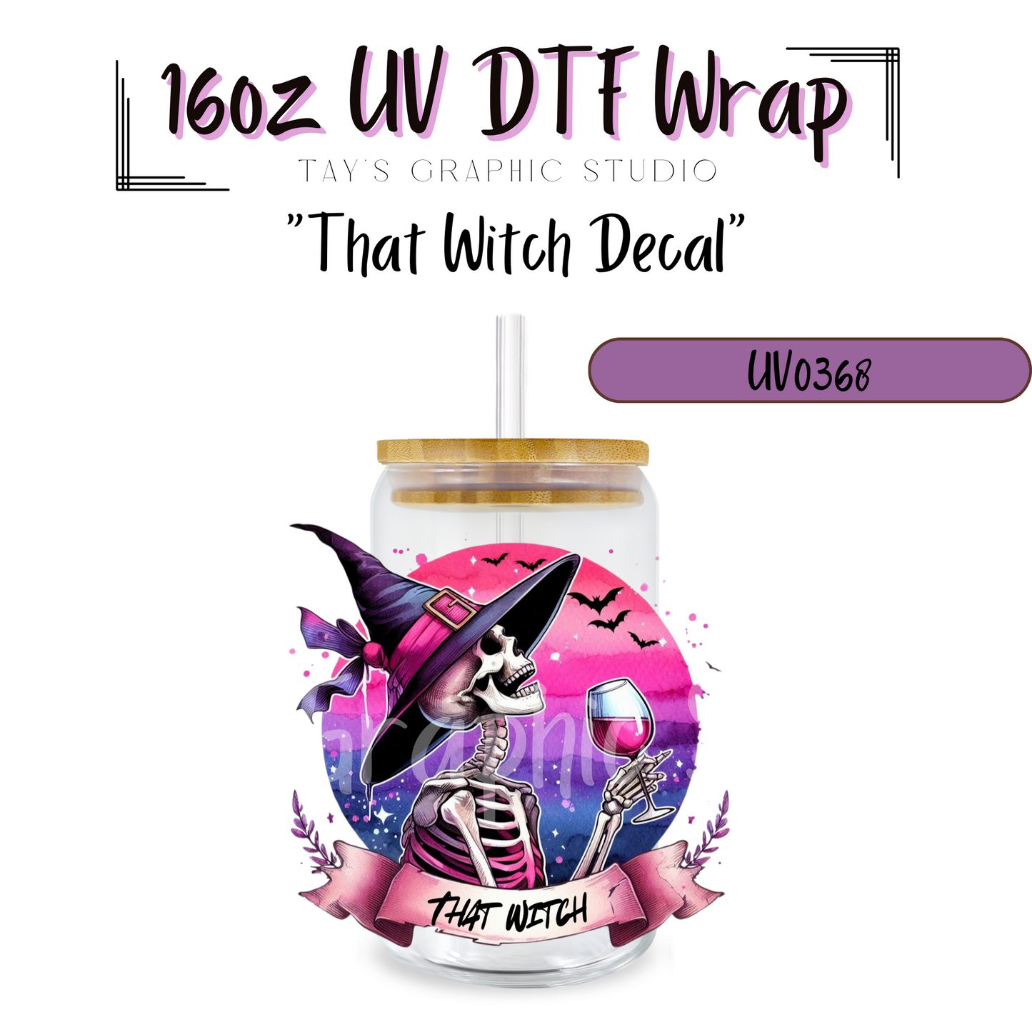 Exclusive - The Witch UV DTF Decal - MTO0368