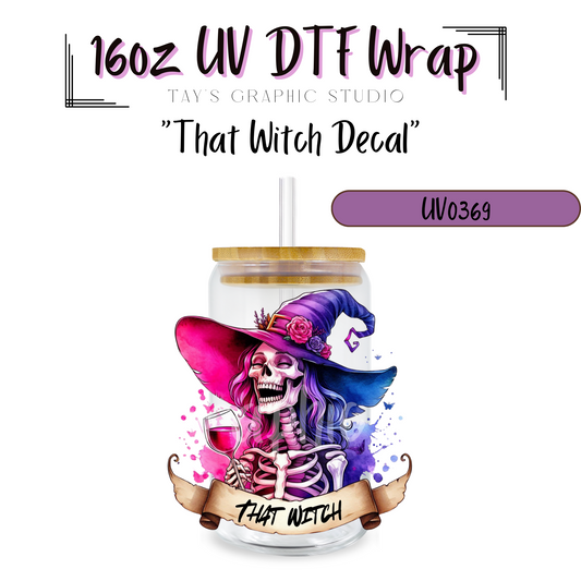 Exclusive - That Witch UV DTF Decal - MTO0369