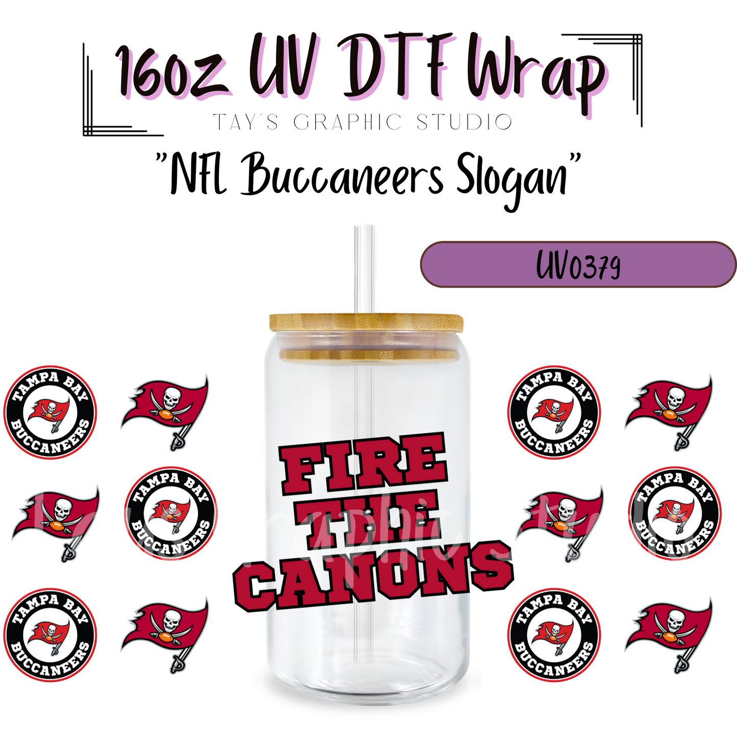 EXCLUSIVE COLLECTION - NFL Team Slogan UV DTF Wraps - 32 Team Wraps - Collection UV DTF Wraps