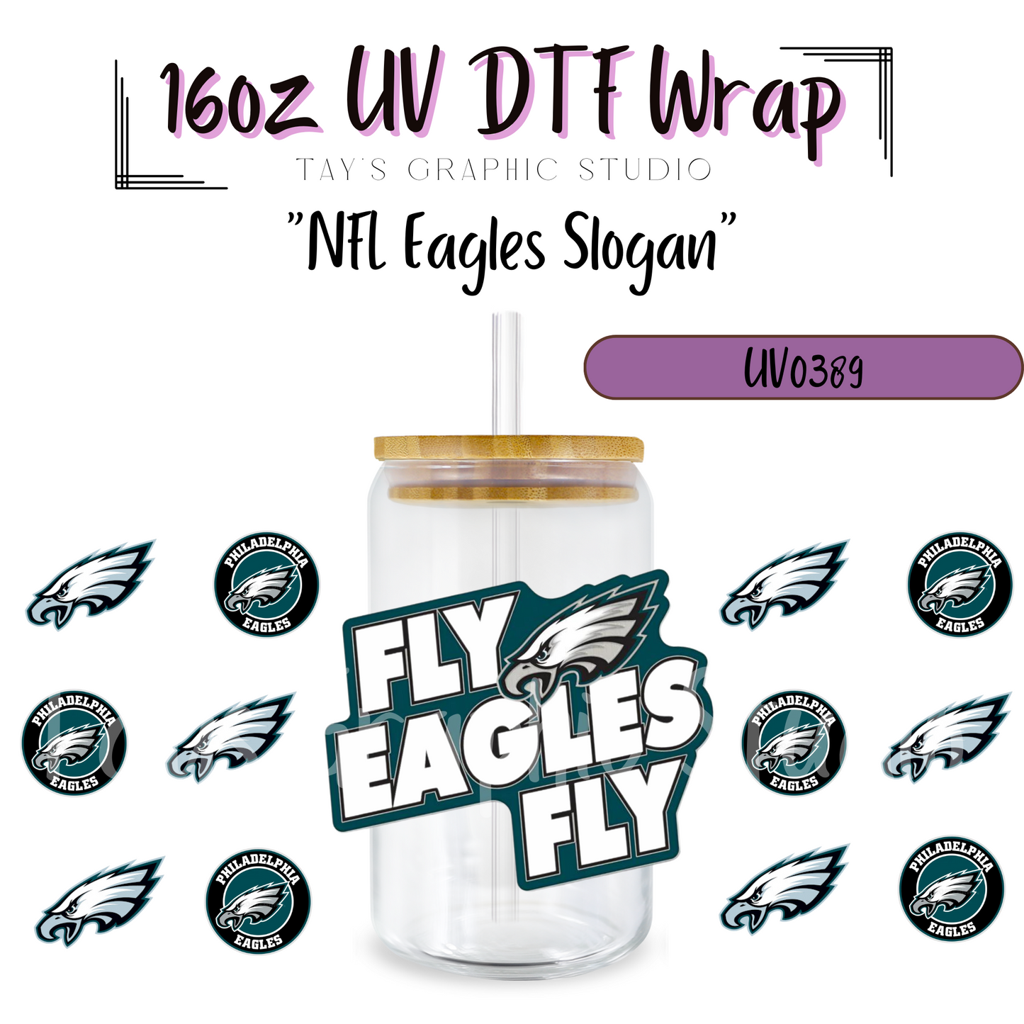 EXCLUSIVE COLLECTION - NFL Team Slogan UV DTF Wraps - 32 Team Wraps - Collection UV DTF Wraps