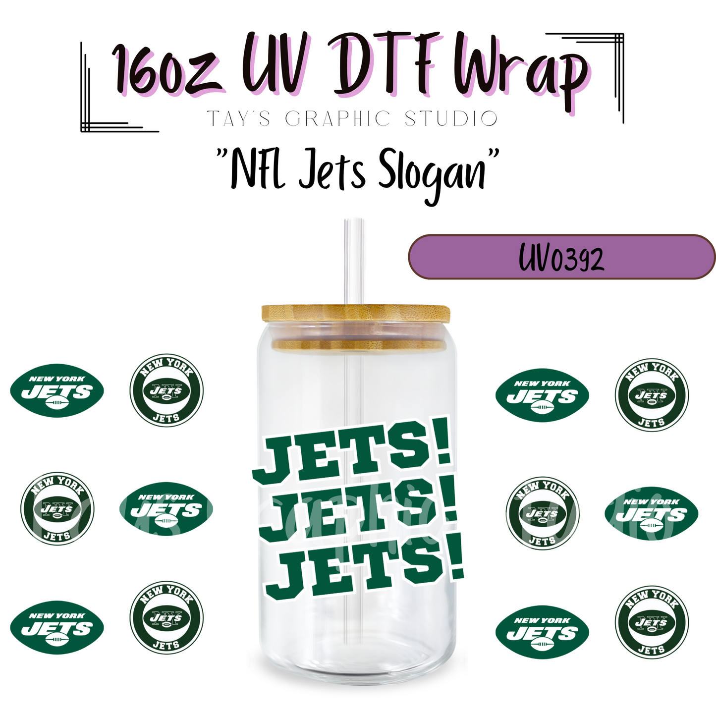 EXCLUSIVE COLLECTION - NFL Team Slogan UV DTF Wraps - 32 Team Wraps - Collection UV DTF Wraps