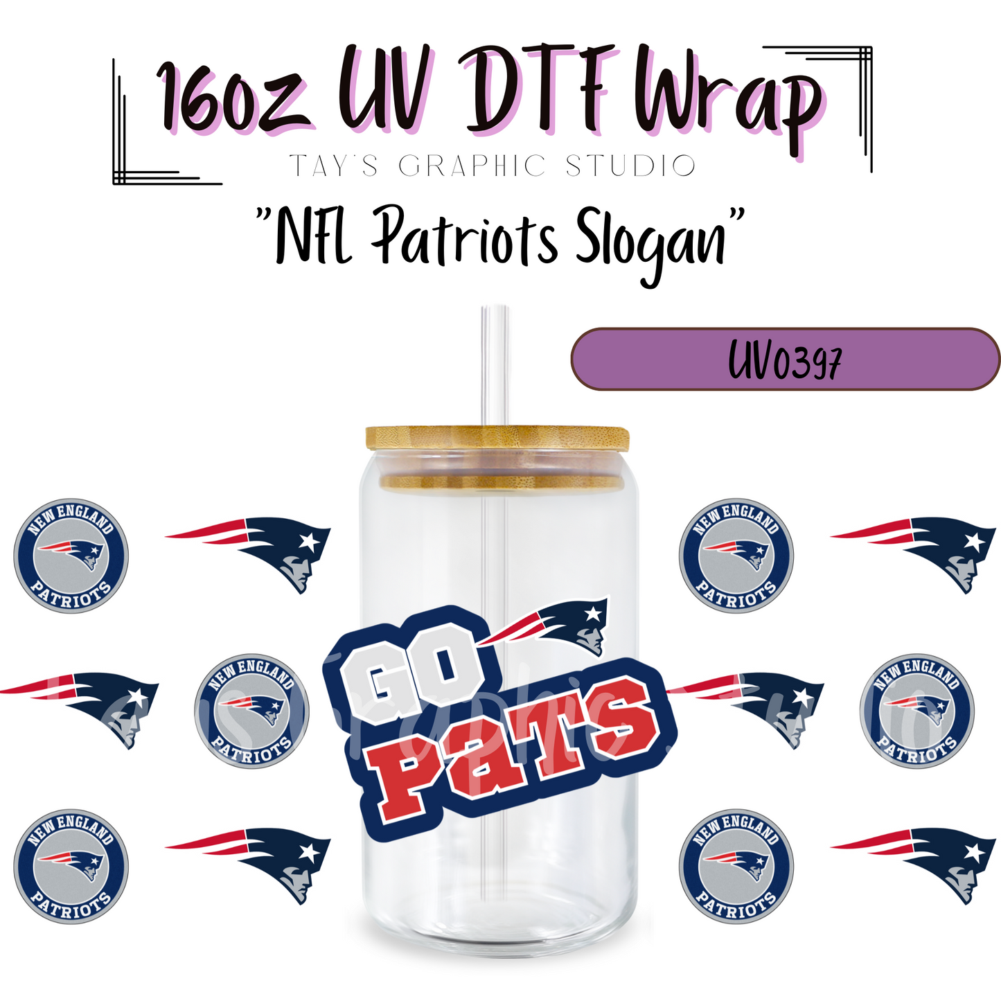 EXCLUSIVE COLLECTION - NFL Team Slogan UV DTF Wraps - 32 Team Wraps - Collection UV DTF Wraps