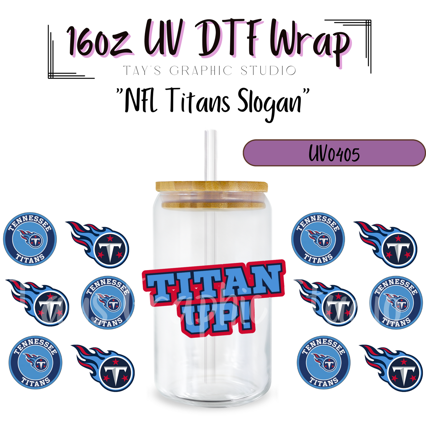 EXCLUSIVE COLLECTION - NFL Team Slogan UV DTF Wraps - 32 Team Wraps - Collection UV DTF Wraps