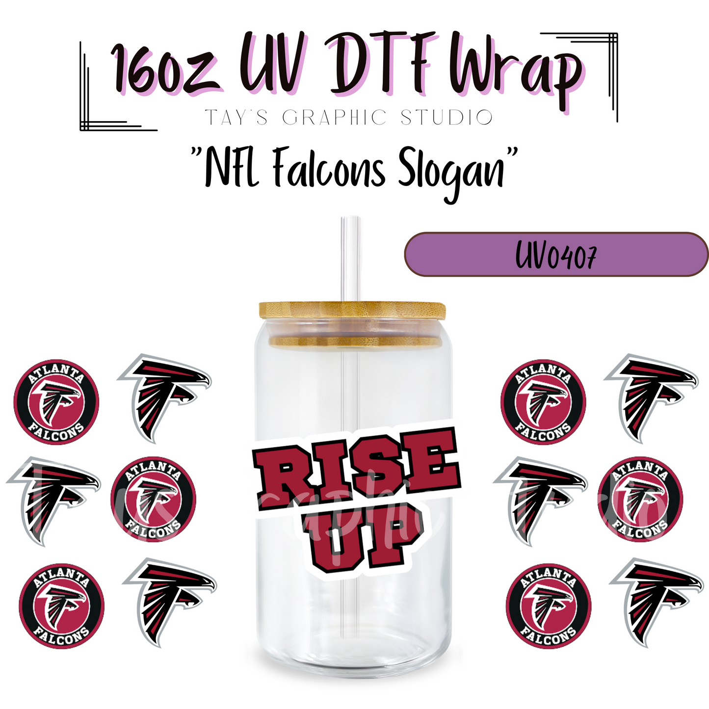 EXCLUSIVE COLLECTION - NFL Team Slogan UV DTF Wraps - 32 Team Wraps - Collection UV DTF Wraps