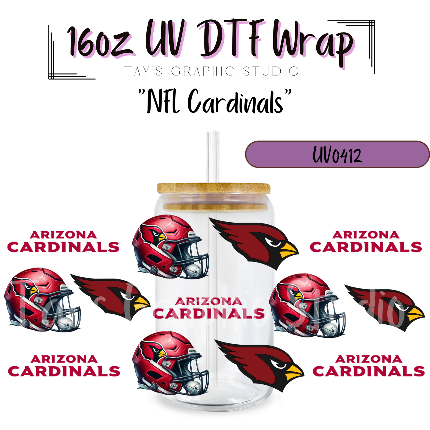 EXCLUSIVE COLLECTION - NFL Team UV DTF Wraps - 32 Team Wraps - Collection UV DTF Wraps - MTO0408-0430