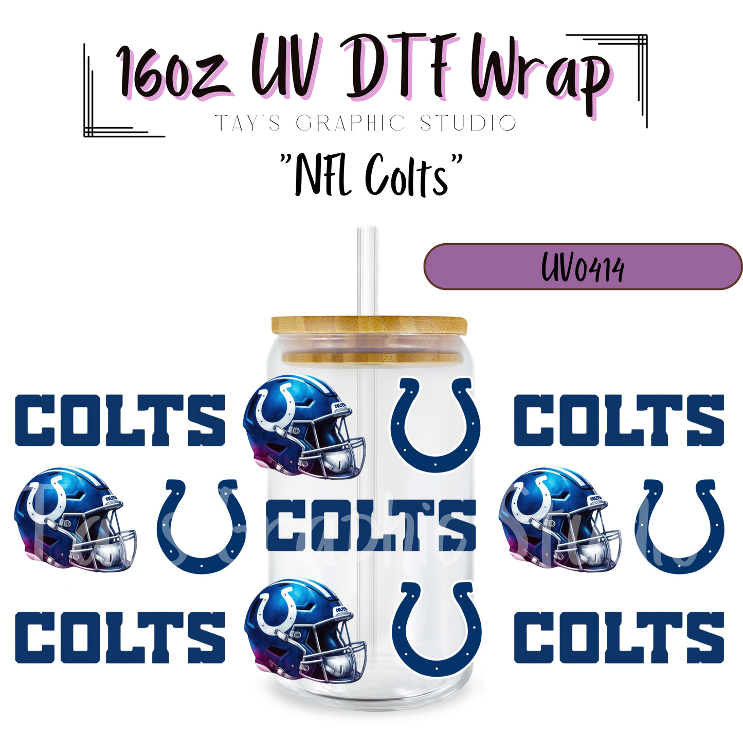 EXCLUSIVE COLLECTION - NFL Team UV DTF Wraps - 32 Team Wraps - Collection UV DTF Wraps - MTO0408-0430