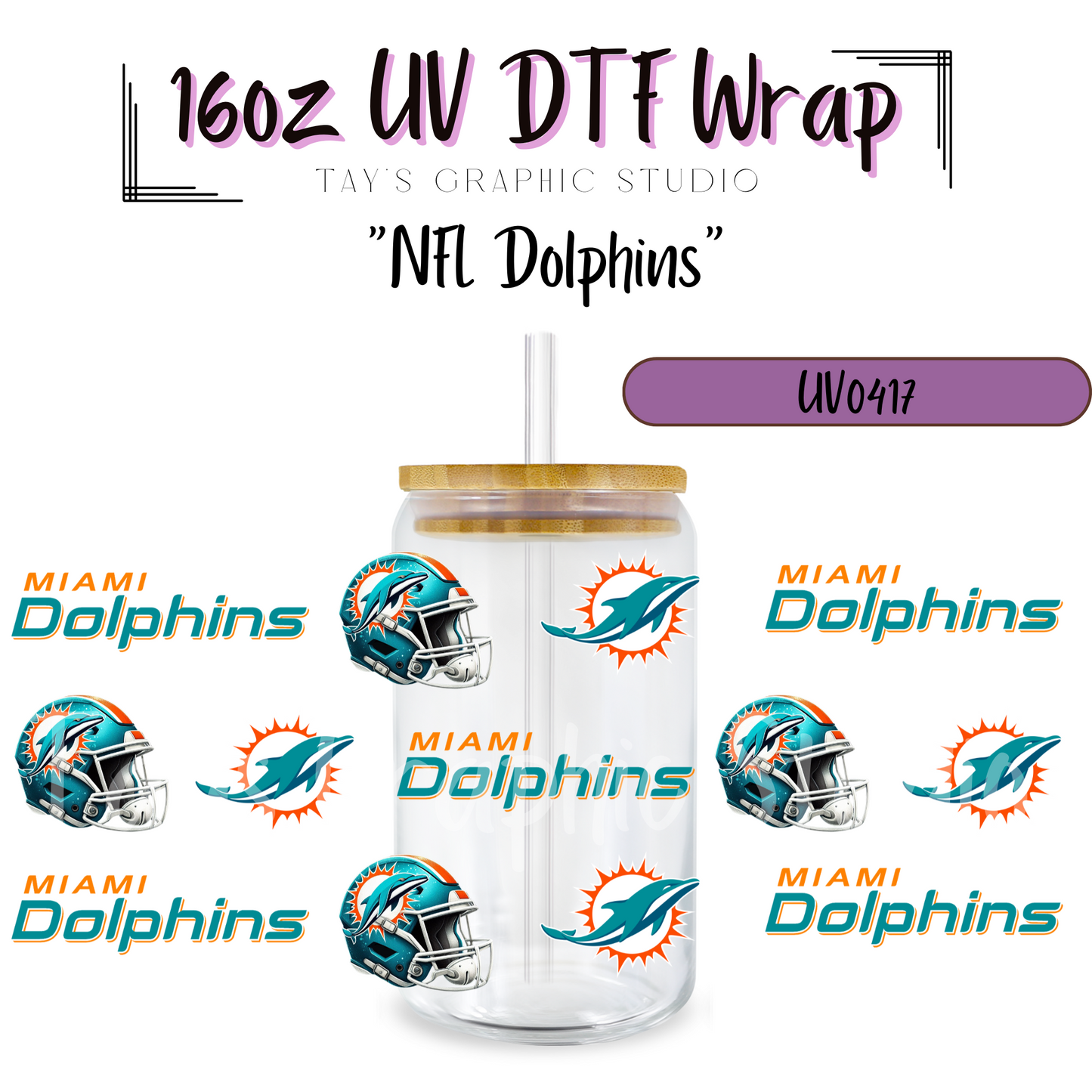 EXCLUSIVE COLLECTION - NFL Team UV DTF Wraps - 32 Team Wraps - Collection UV DTF Wraps - MTO0408-0430