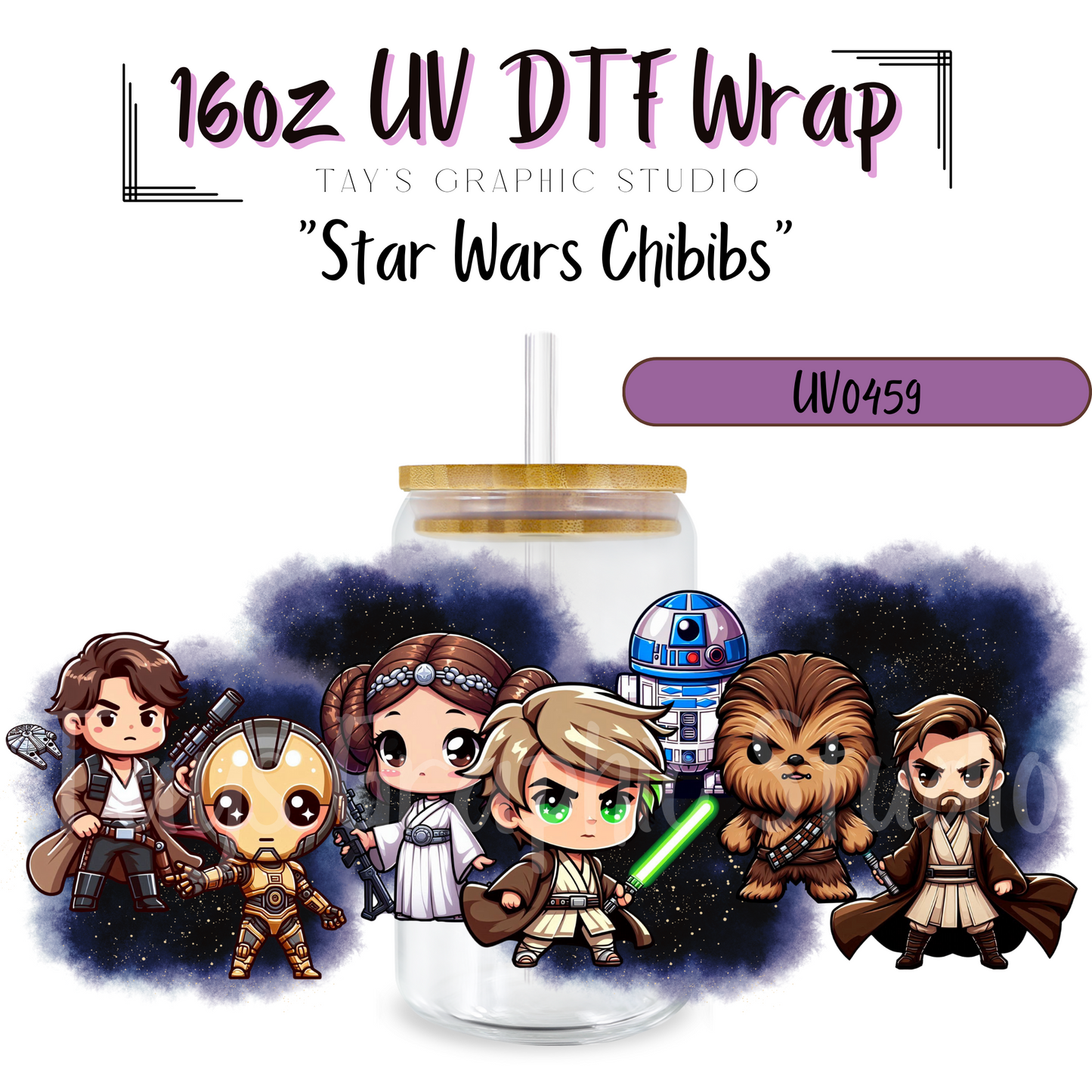 Exclusive - Star Wars Chibi UV DTF Wrap - MTO0459