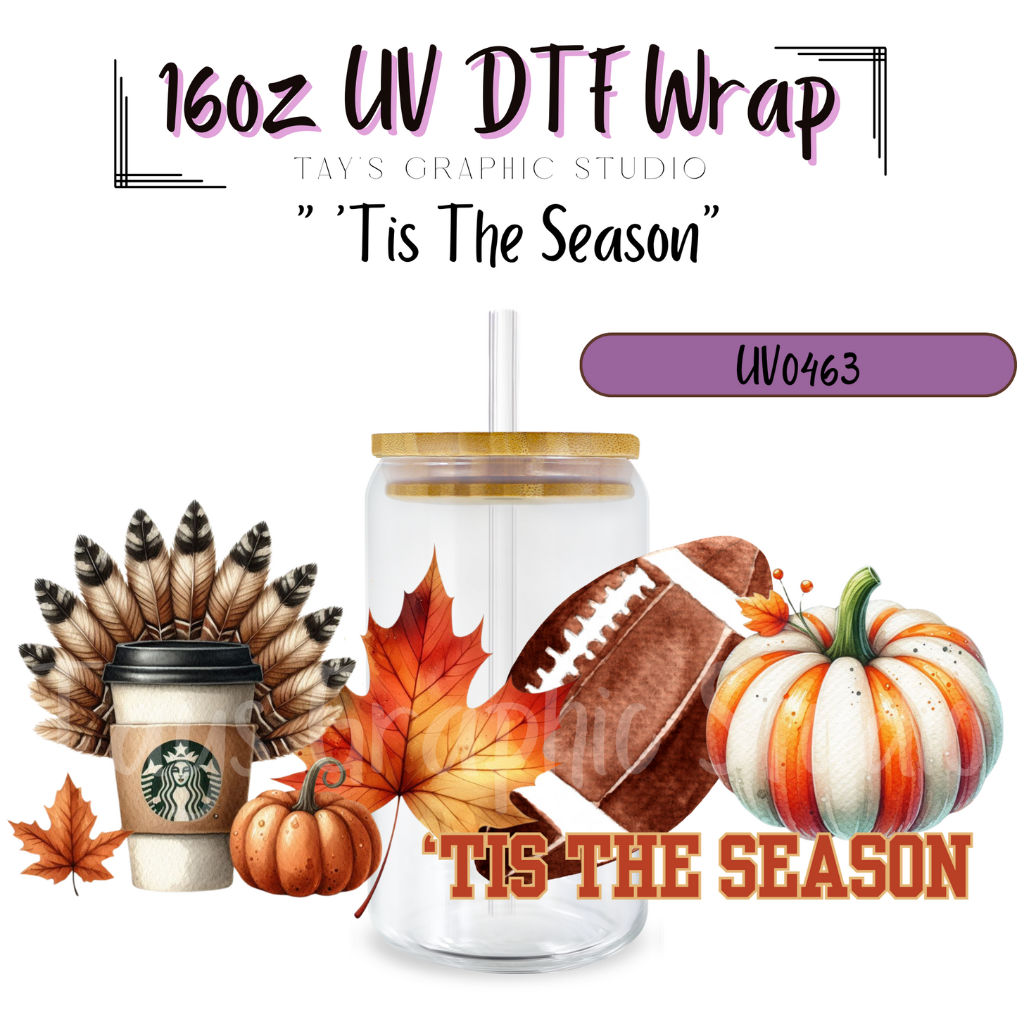 Exclusive - Tis the Season UV DTF Wrap - MTO0463