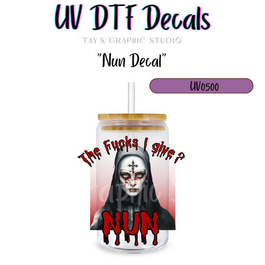 Exclusive - Nun UV DTF Decal - MTO0500