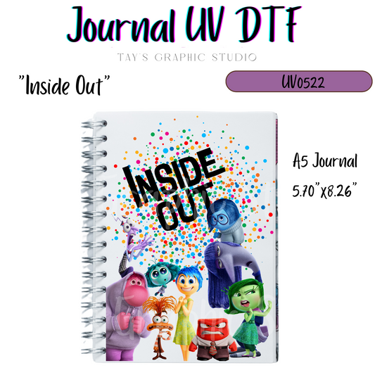 Exclusive - Inside Out 2 A5, A6, A7 Journal UV DTF Wrap - MTO0522