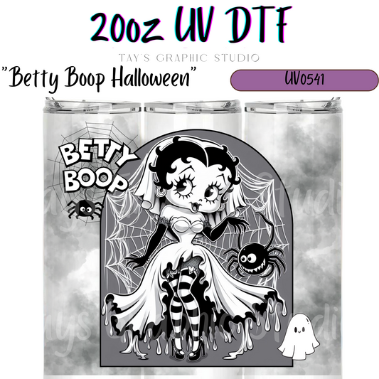 Exclusive - Betty Boop Halloween 20oz UV DTF Wrap - MTO0541