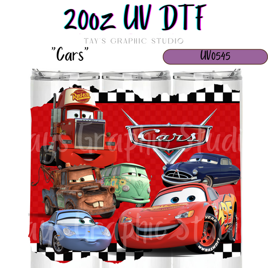 Exclusive - Cars 20oz UV DTF Wrap - MTO0545