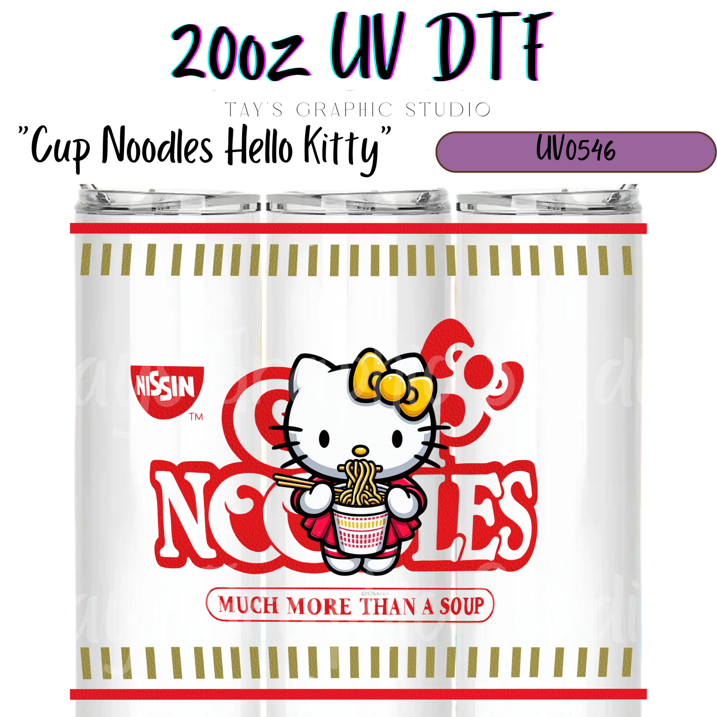 Exclusive - Cup of noodle 20 UV DTF Wrap - MTO0546