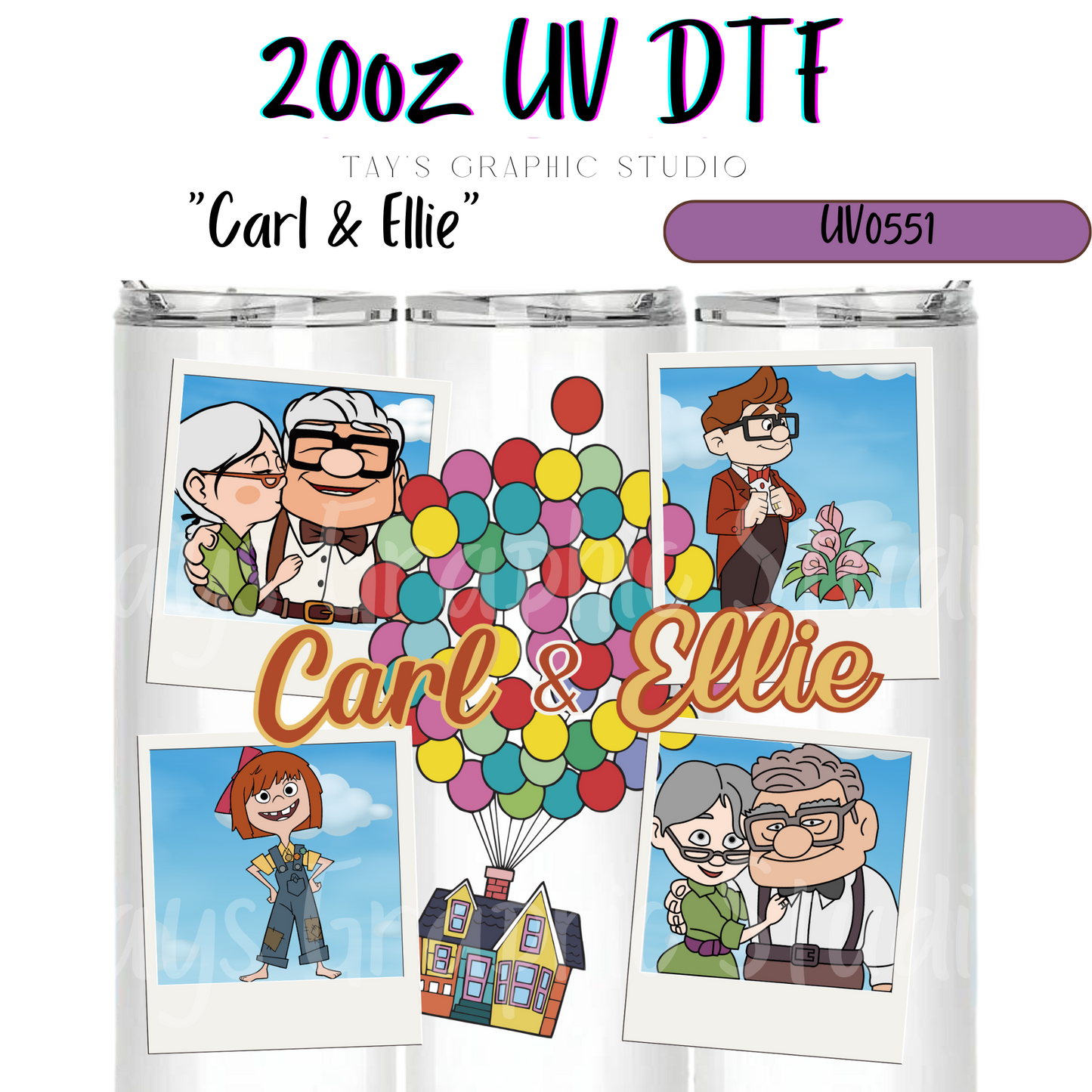 Exclusive - Carl and Ellie UP 20oz UV DTF Wrap - MTO0551