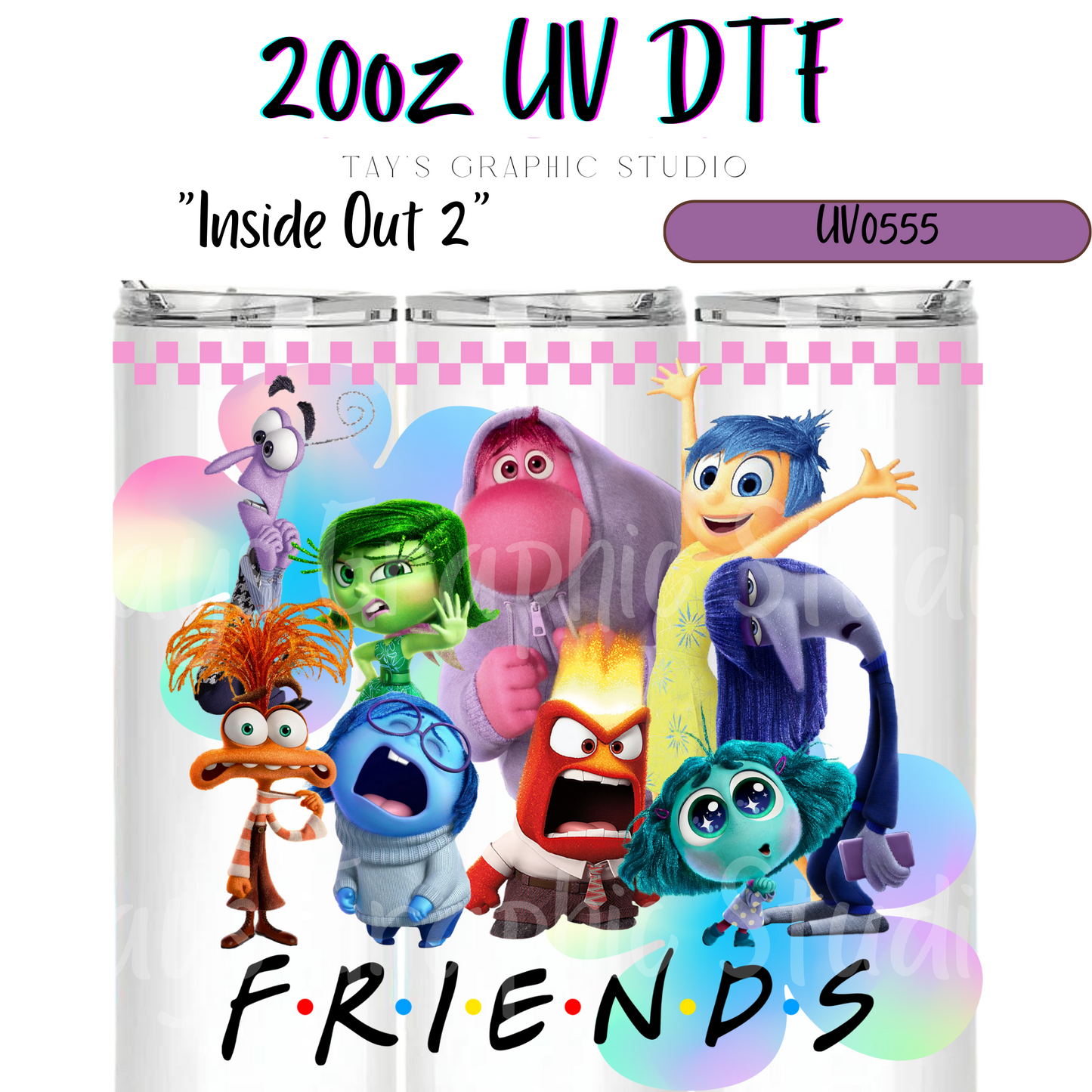 Exclusive - Inside Out 2 20oz UV DTF Wrap - MTO0555