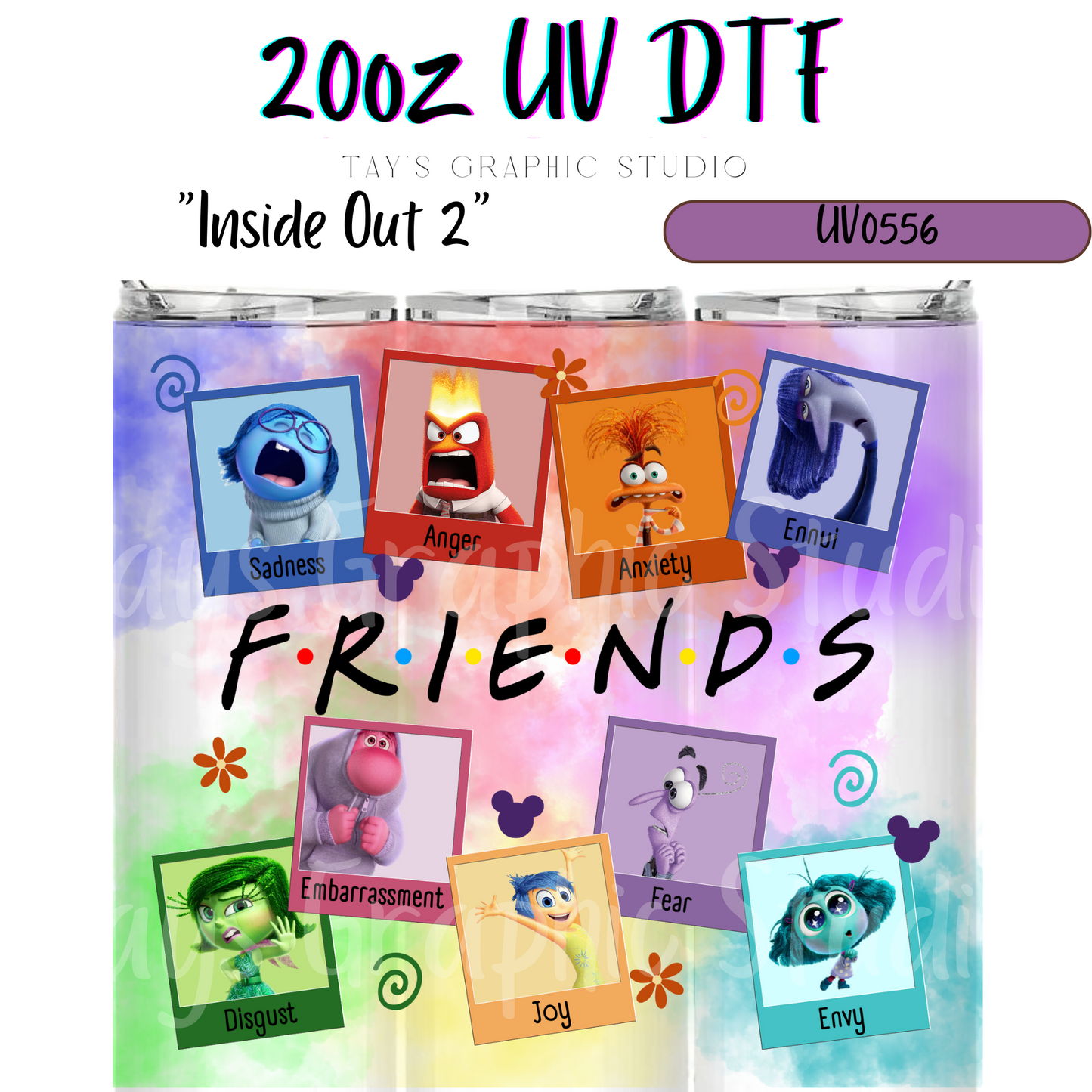 Exclusive - Inside Out 2 20oz UV DTF Wrap - MTO0556