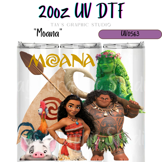 Exclusive - Moana 20oz UV DTF Wrap - MTO0563