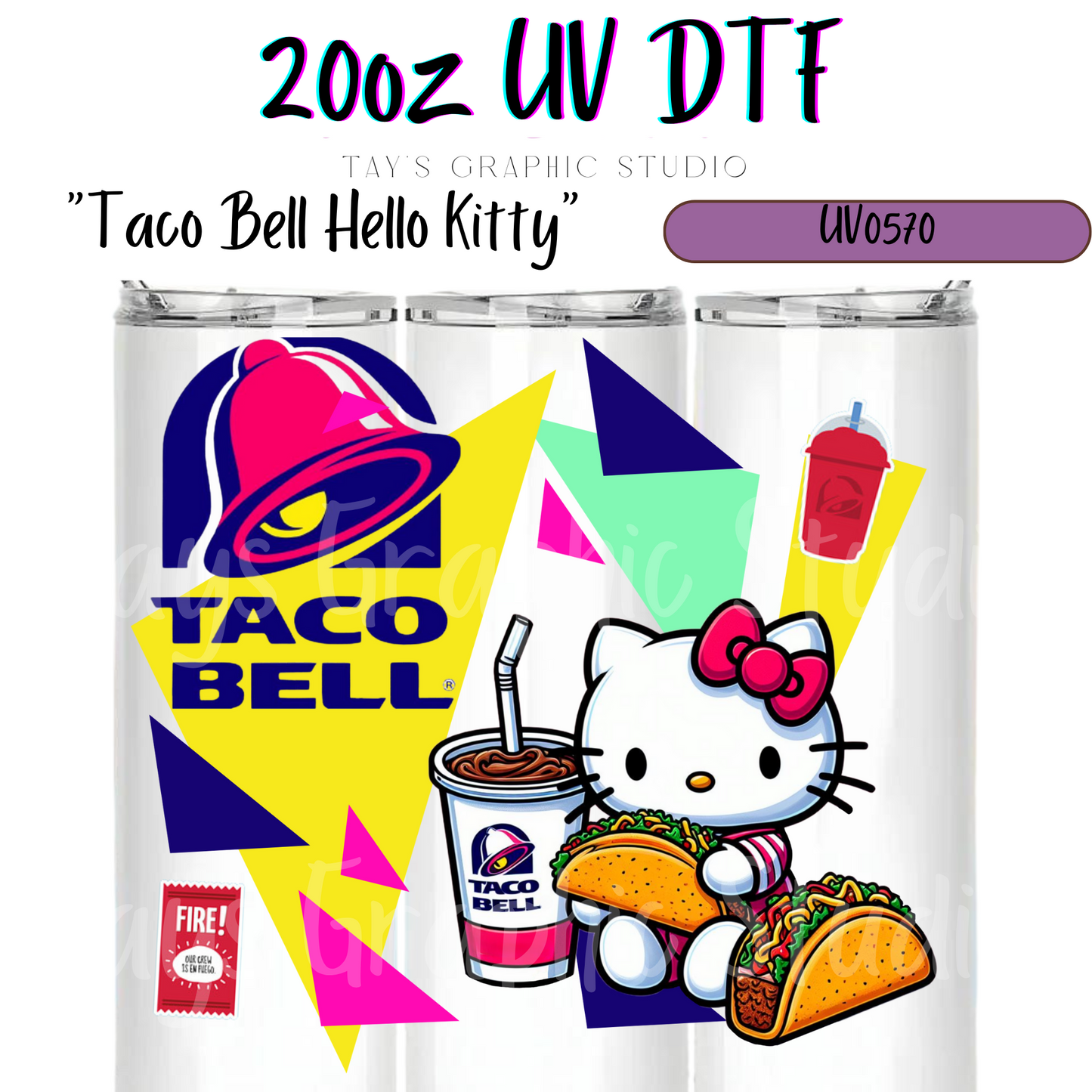 Exclusive - Taco Bell 20oz UV DTF Wrap - MTO0570