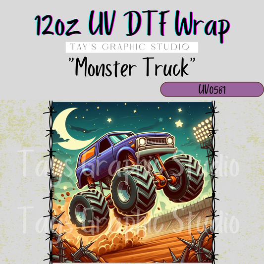 Exclusive - Monster Truck 12oz UV DTF Wrap - MTO0581