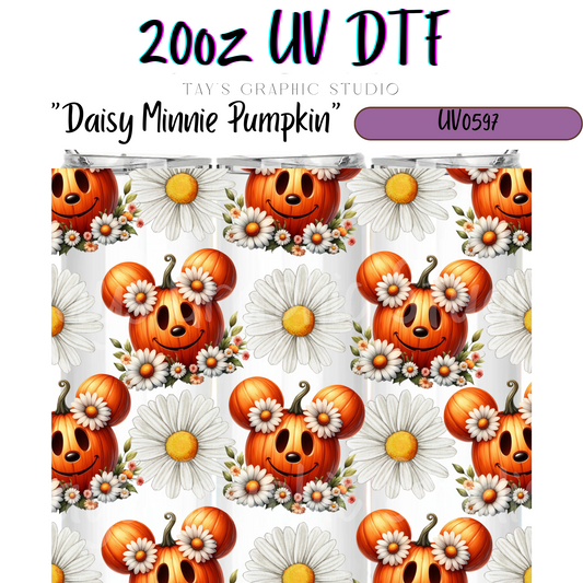 Exclusive - Daisy Minnie Pumpkin 20oz UV DTF Wrap - MTO0597