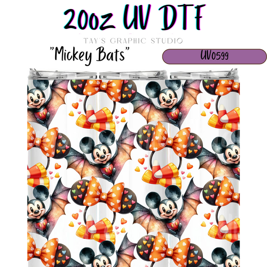 Exclusive - Mickey Bats 20oz UV DTF Wrap - MTO0599