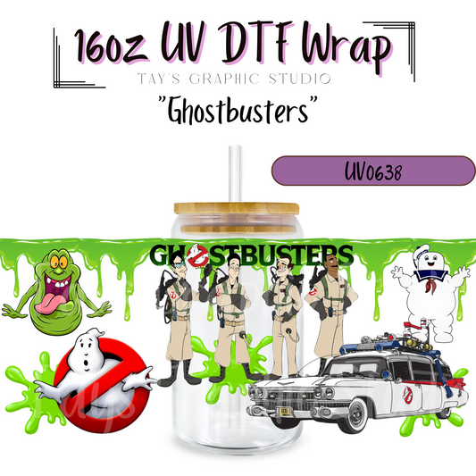 Exclusive - Ghostbusters 16oz UV DTF Wrap - MTO0638