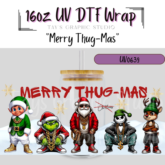 Exclusive - Merry ThusMas 16oz UV DTF Wrap - MTO0639