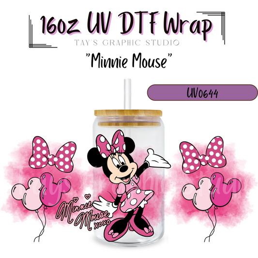 Exclusive - Minnie Mouse UV DTF Wrap - MTO0644