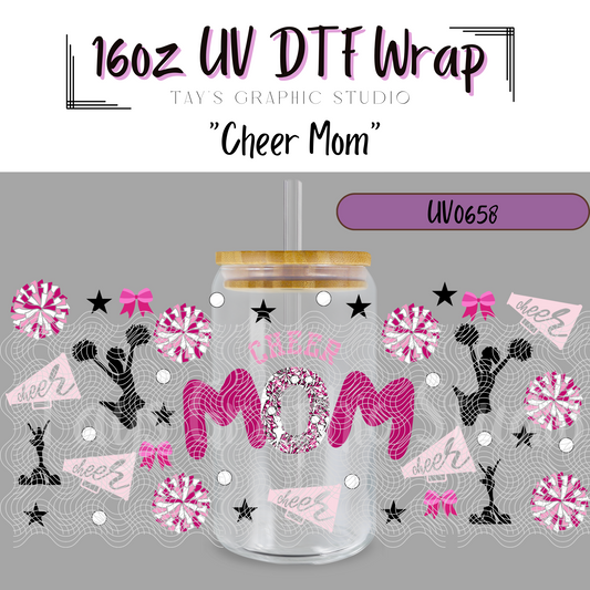 Exclusive - Cheer Mom 16oz UV DTF Wrap - MTO0658