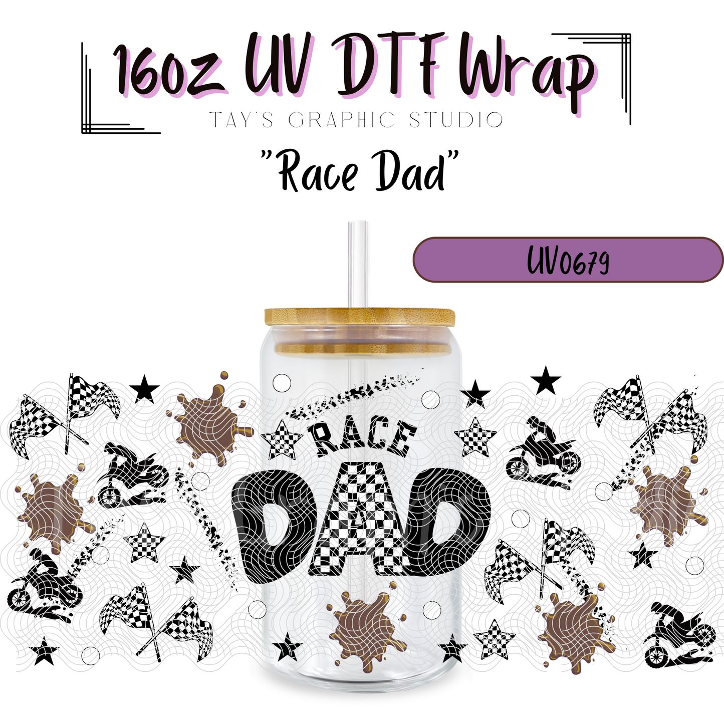 Exclusive - Race Dad UV DTF Wrap - MTO0679