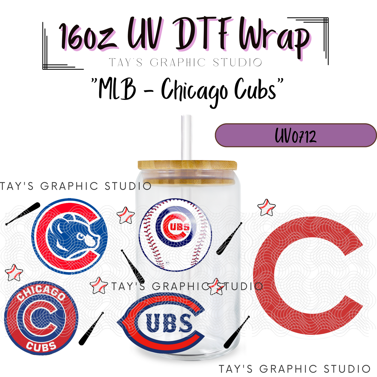 Exclusive Collection - MLB Team Wraps - 30 Team Wraps - UV DTF Wraps - MTO