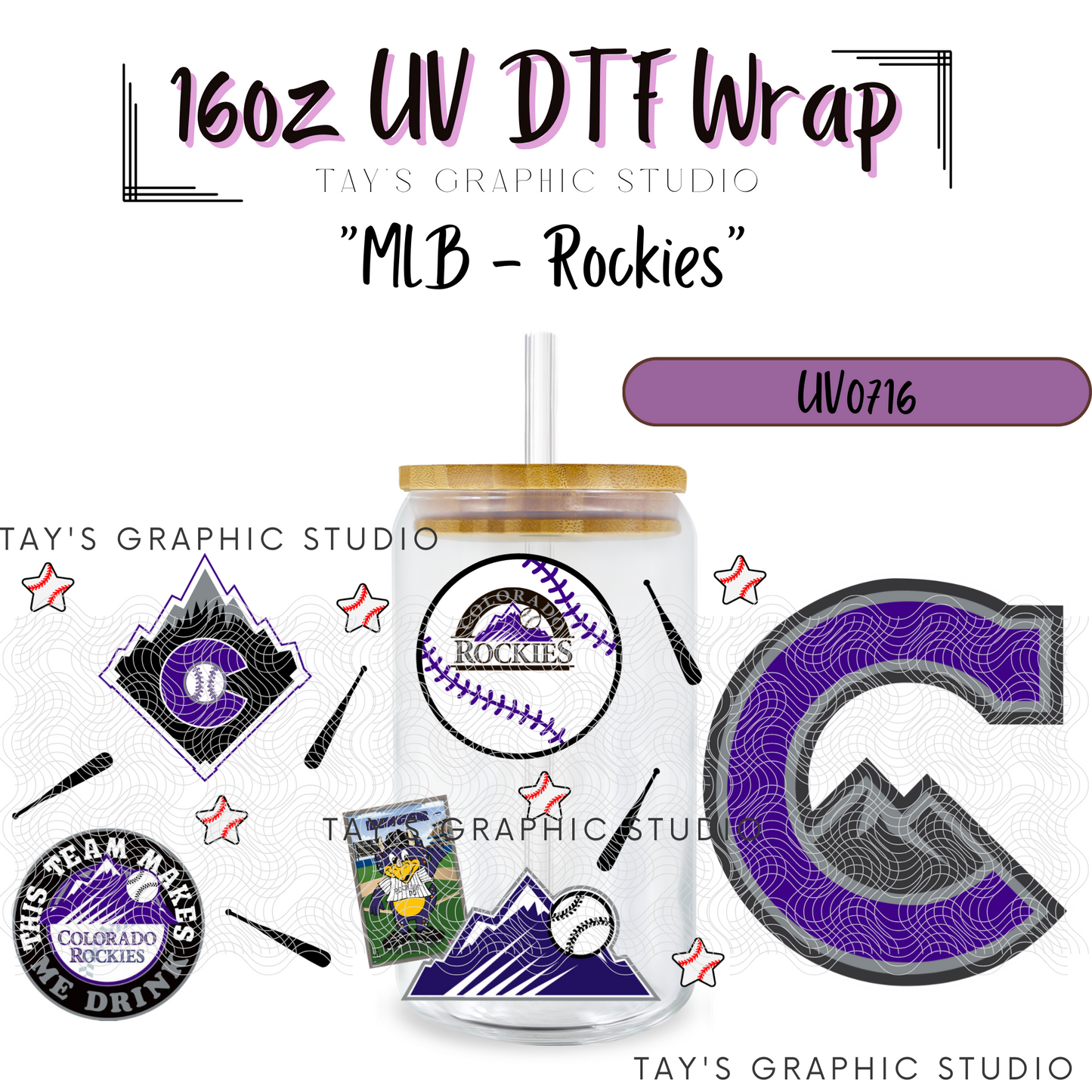 Exclusive Collection - MLB Team Wraps - 30 Team Wraps - UV DTF Wraps - MTO