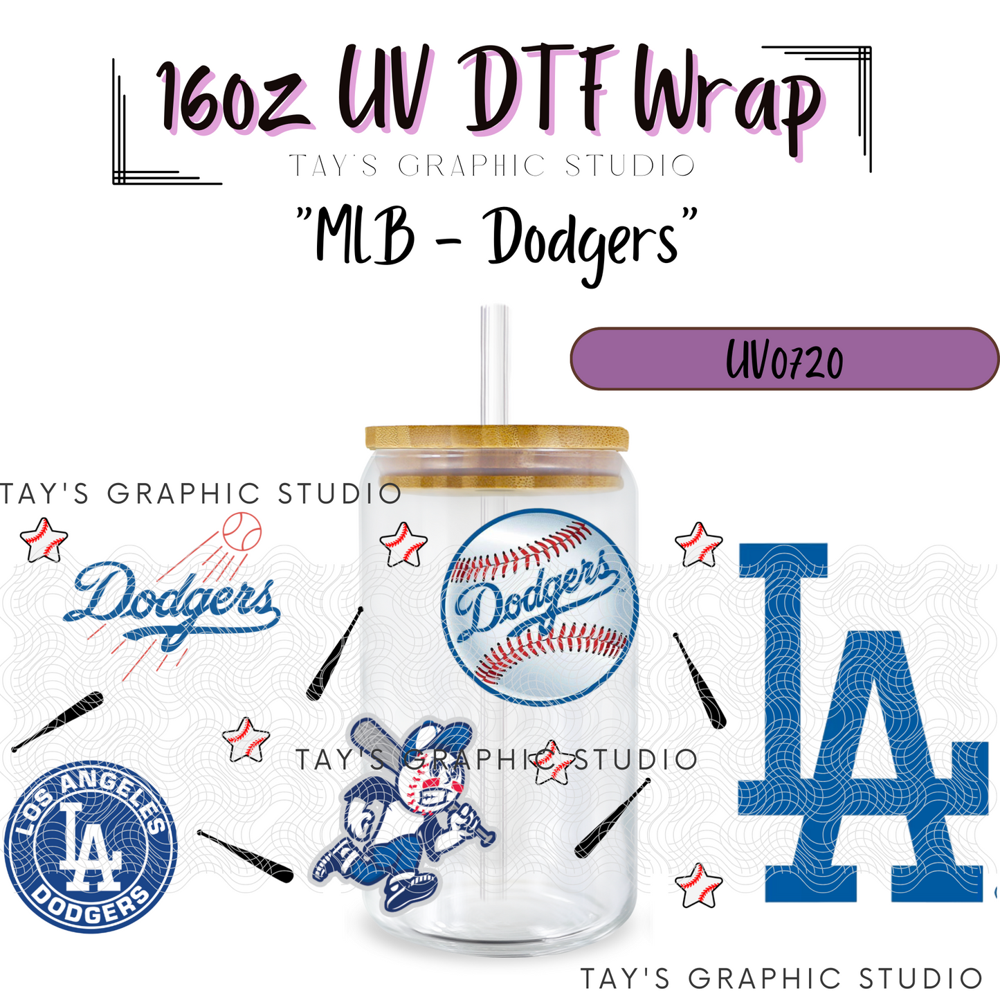 Exclusive Collection - MLB Team Wraps - 30 Team Wraps - UV DTF Wraps - MTO