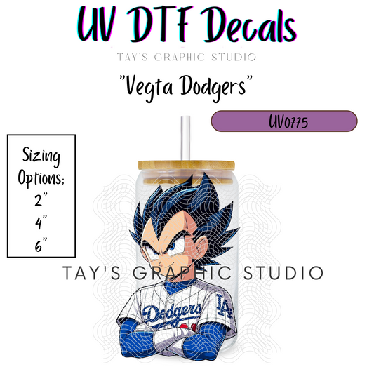 Exclusive - Vegta Dodgers UV DTF Decal - MTO0775