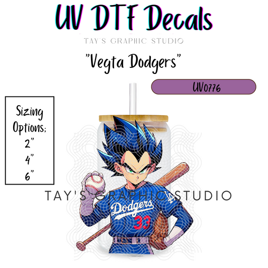 Exclusive - Vegta Dodgers UV DTF Decal - MTO0776