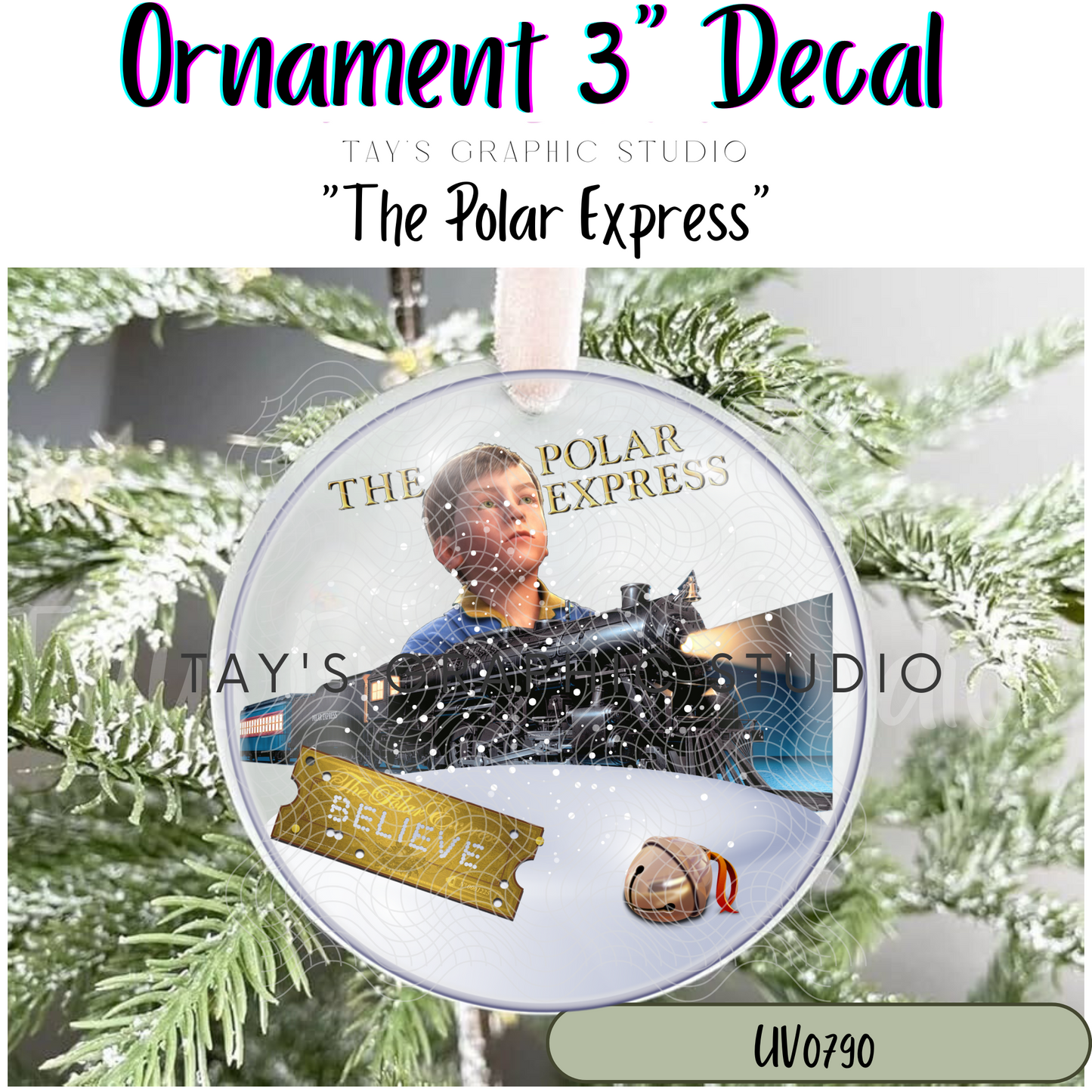 Exclusive - The Polar Express Ornament Decal - MTO0790