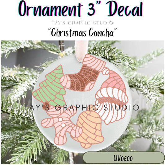 Exclusive - Christmas Concha Ornament Decal - MTO0800