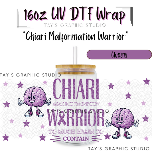 Exclusive - Chiari Malformation Warrior UV DTF Wrap - MTO0879