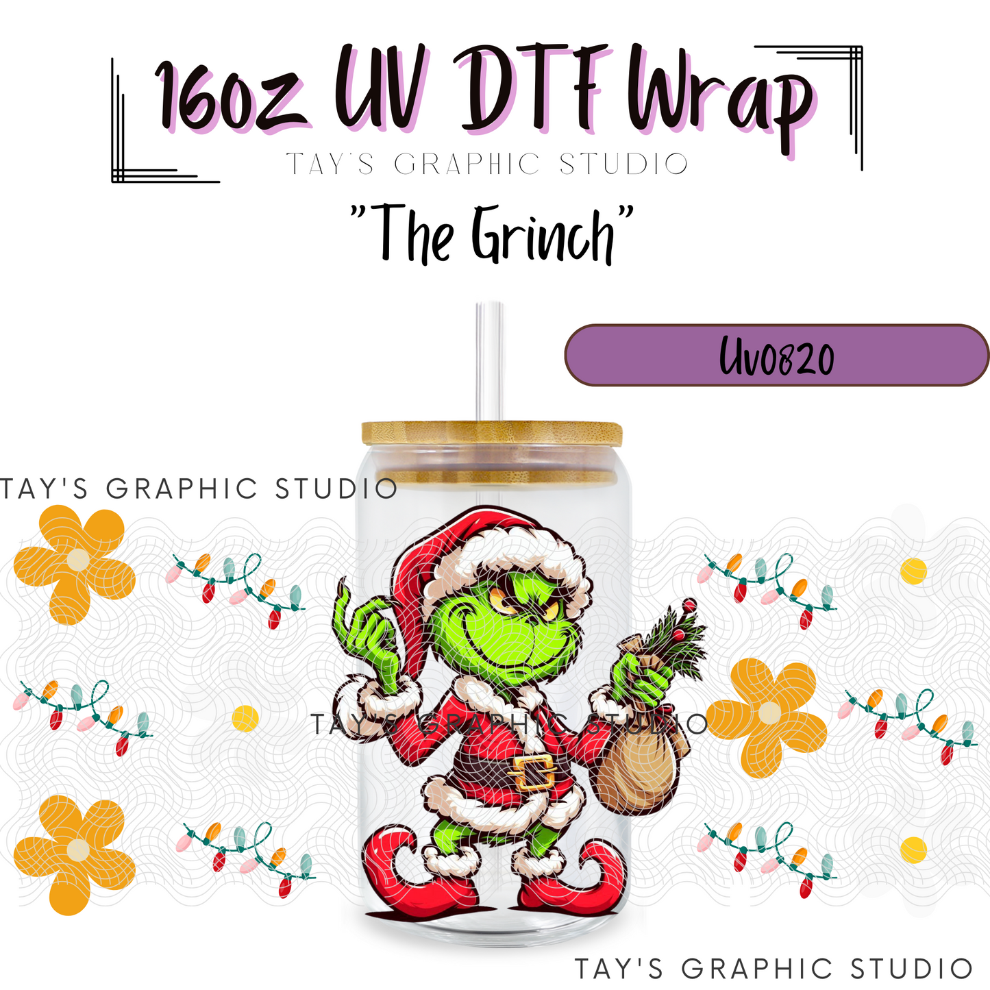 Exclusive - The Grinch UV DTF Wrap - MTO0820