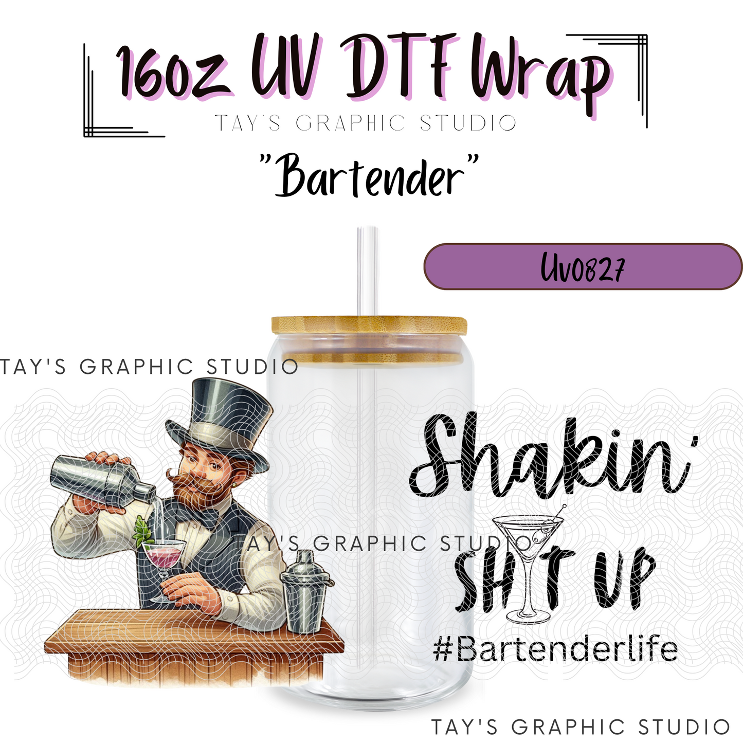 Exclusive - Bartender UV DTF Wrap - MTO0827