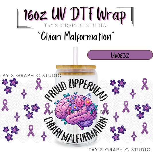 Exclusive - Chiari Malformation UV DTF Wrap - MTO0832