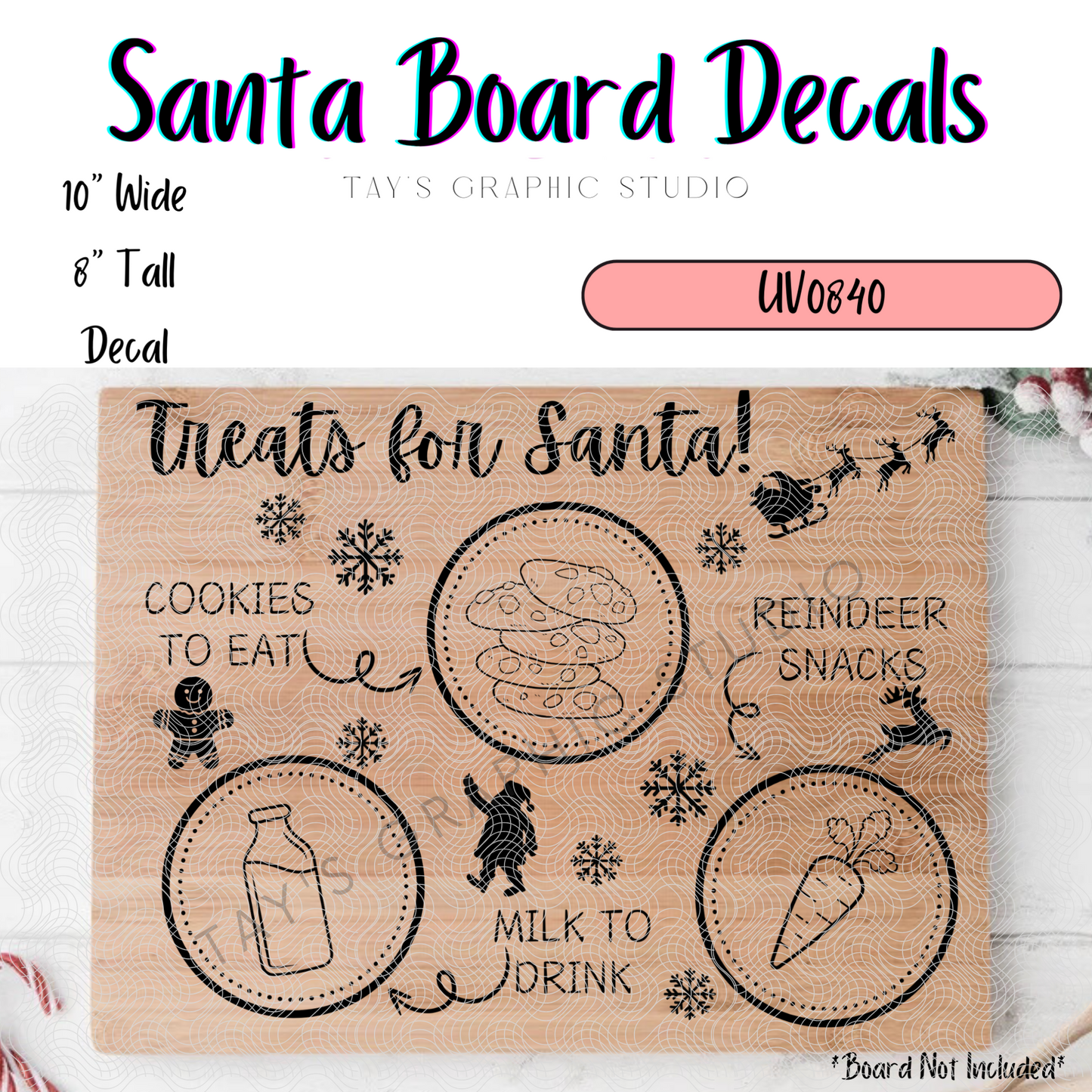 Exclusive - Santa Boards UV DTF Decal - MTO0840