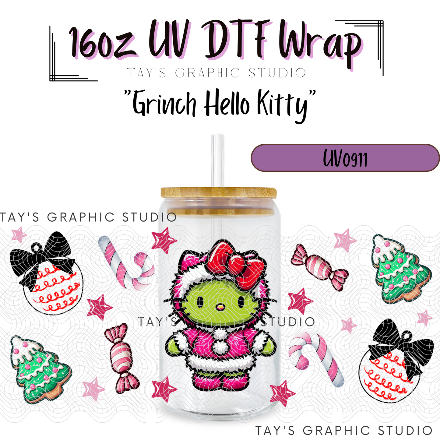 Exclusive - Grinch Hello Kitty Wrap - MTO0911