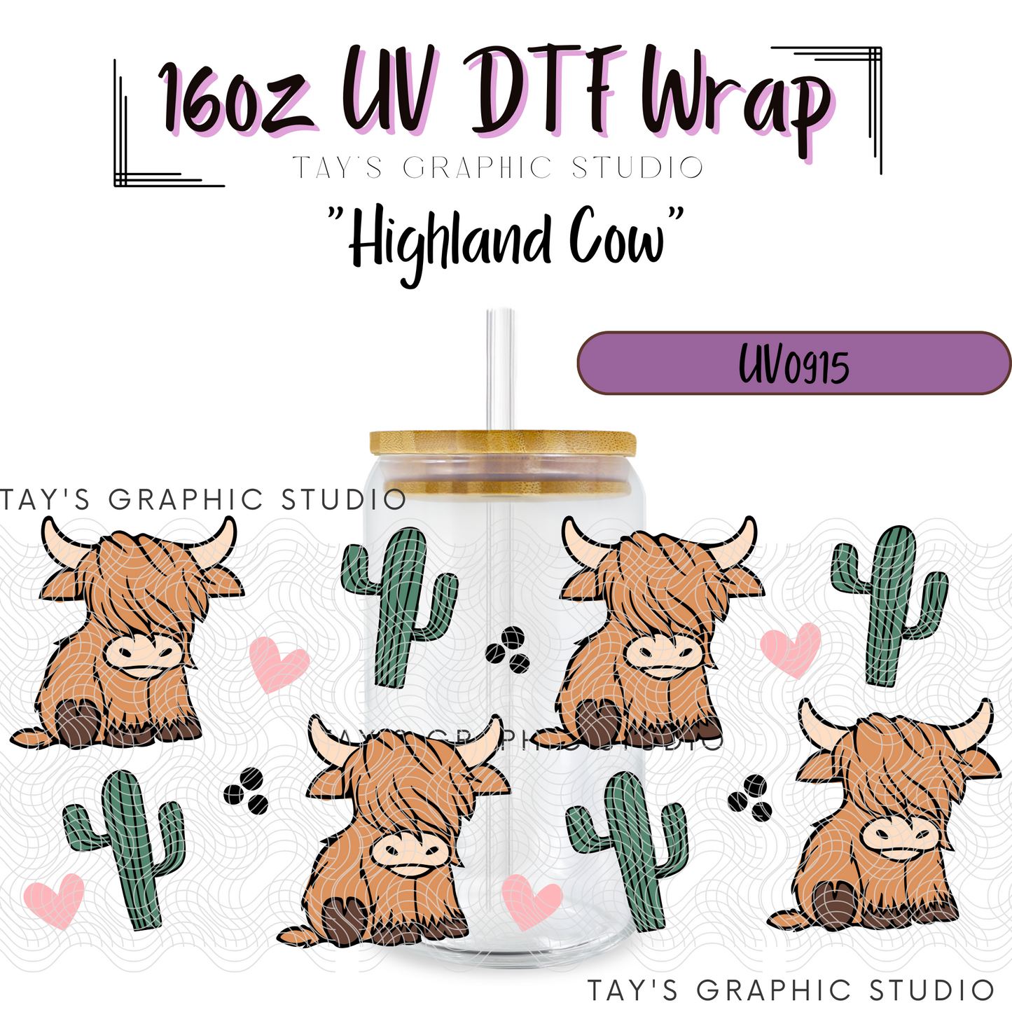 Exclusive - Highland Cow Wrap - MTO0915